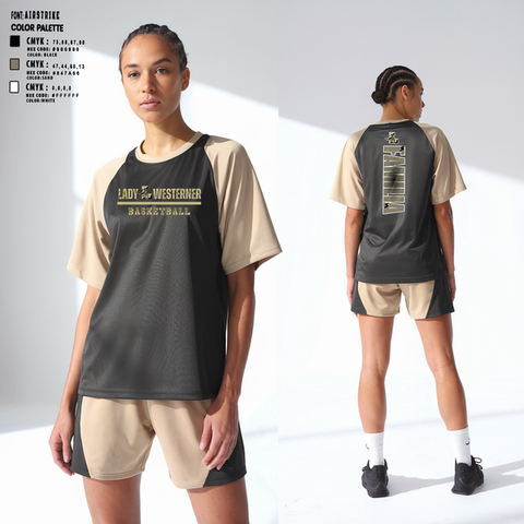 Short Sleeve Performance Shirt, Lubbock High Lady Westerners, Women's Basketball, Teamtime, Team time, sublimation, custom sports apparel, team uniforms, spirit wear, spiritwear, sports uniforms, custom shirts, team store, custom team store, fundraiser sports, apparel fundraiser