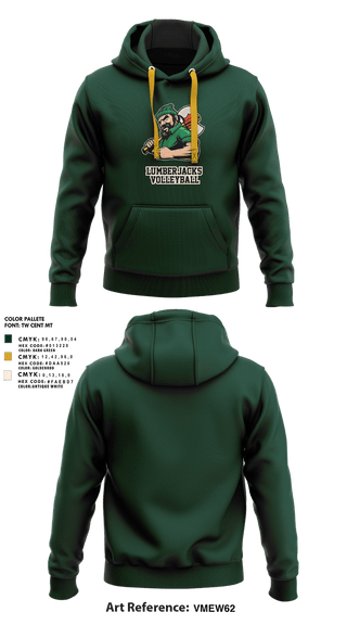 Hoodie, Lumberjacks, Women's Volleyball, Teamtime, Team time, sublimation, custom sports apparel, team uniforms, spirit wear, spiritwear, sports uniforms, custom shirts, team store, custom team store, fundraiser sports, apparel fundraiser
