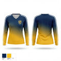 Warriors 66304114 Women's Long Sleeve V-neck Shirt - 1