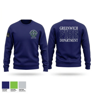 Crew Neck Sweatshirt, Greenwich Fire Local 1042, Fire Department, Teamtime, Team time, sublimation, custom sports apparel, team uniforms, spirit wear, spiritwear, sports uniforms, custom shirts, team store, custom team store, fundraiser sports, apparel fundraiser