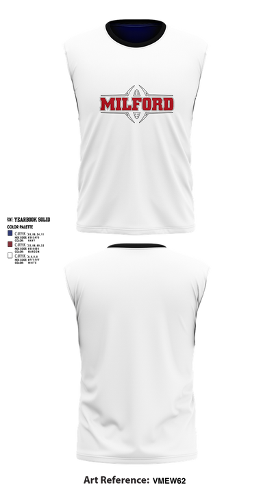 Milford Eagles Pop Warner Football and Cheer 85500081 Tank Top - 8