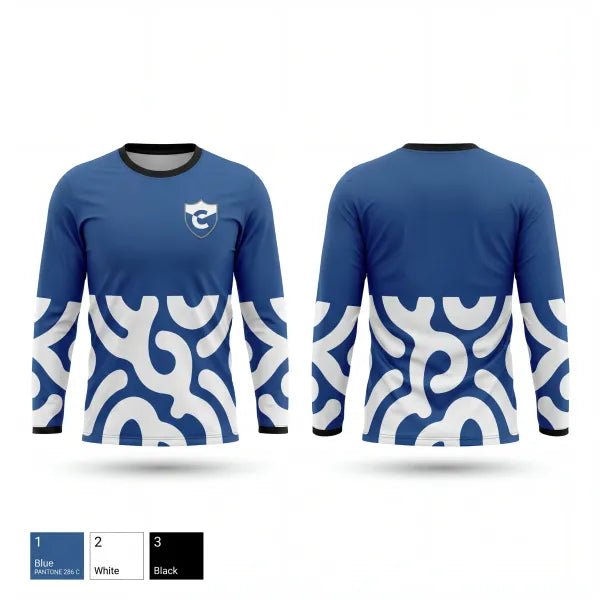 Long Sleeve Performance Shirt, Cate School Track & Field, Track & Field, Teamtime, Team time, sublimation, custom sports apparel, team uniforms, spirit wear, spiritwear, sports uniforms, custom shirts, team store, custom team store, fundraiser sports, apparel fundraiser