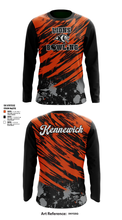 Kennewick lions Long Sleeve Performance Shirt - 5