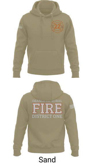 Hoodie, Orange County Rural District 1 Fire Department, , Teamtime, Team time, sublimation, custom sports apparel, team uniforms, spirit wear, spiritwear, sports uniforms, custom shirts, team store, custom team store, fundraiser sports, apparel fundraiser