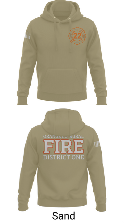 Orange County Rural District 1 Fire Department 66539276 Hoodie - 98