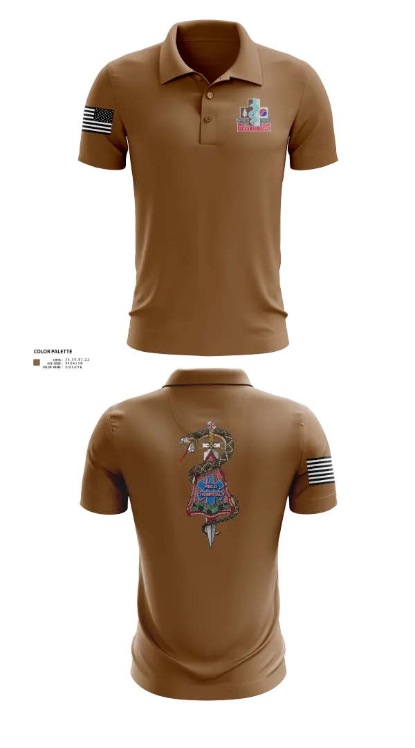 Short Sleeve Performance Polo, 926 PM, Army, Teamtime, Team time, sublimation, custom sports apparel, team uniforms, spirit wear, spiritwear, sports uniforms, custom shirts, team store, custom team store, fundraiser sports, apparel fundraiser
