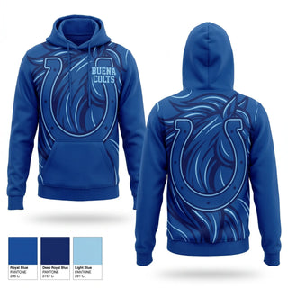 Hoodie, Buena Colts, Baseball, Teamtime, Team time, sublimation, custom sports apparel, team uniforms, spirit wear, spiritwear, sports uniforms, custom shirts, team store, custom team store, fundraiser sports, apparel fundraiser
