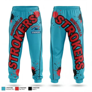 Sweatpants, Monticello Strokers Swim Team, Swimming, Teamtime, Team time, sublimation, custom sports apparel, team uniforms, spirit wear, spiritwear, sports uniforms, custom shirts, team store, custom team store, fundraiser sports, apparel fundraiser