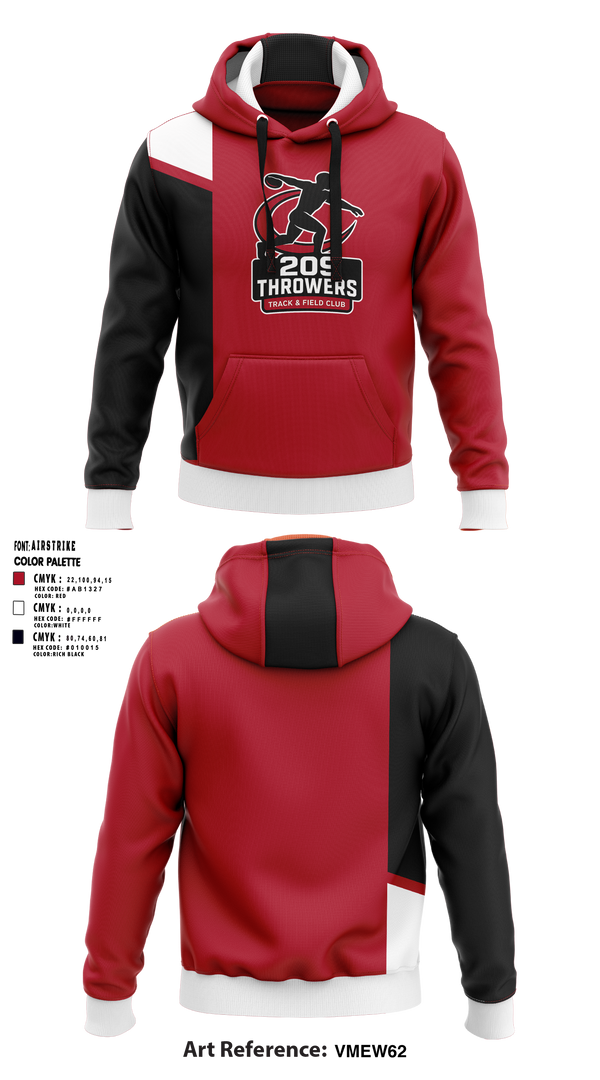 Hoodie, 209Throwers, Track & Field, Teamtime, Team time, sublimation, custom sports apparel, team uniforms, spirit wear, spiritwear, sports uniforms, custom shirts, team store, custom team store, fundraiser sports, apparel fundraiser