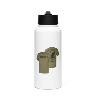 913th Maintenance Squadron 77885709 Stainless Steel Water Bottle with a Straw Lid