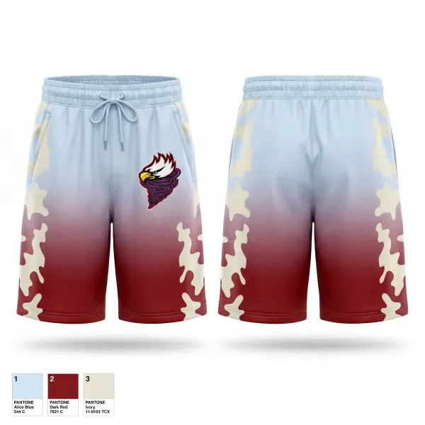 Mens Reversible Basketball Shorts, Storm Eagles, Men's Basketball, Teamtime, Team time, sublimation, custom sports apparel, team uniforms, spirit wear, spiritwear, sports uniforms, custom shirts, team store, custom team store, fundraiser sports, apparel fundraiser