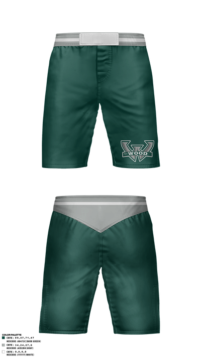 Woodland High School Wrestling 92560212 Fight Shorts - 1