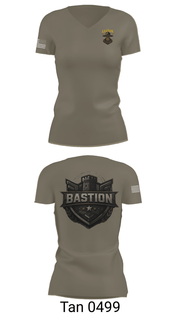 Womens Short Sleeve Vneck Shirt, 3 Squad, Legion Platoon, Army, Teamtime, Team time, sublimation, custom sports apparel, team uniforms, spirit wear, spiritwear, sports uniforms, custom shirts, team store, custom team store, fundraiser sports, apparel fundraiser