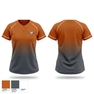 Two Button Softball Jersey, Central Pa Longhorns, Softball, Teamtime, Team time, sublimation, custom sports apparel, team uniforms, spirit wear, spiritwear, sports uniforms, custom shirts, team store, custom team store, fundraiser sports, apparel fundraiser