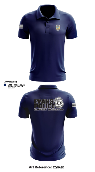 Short Sleeve Performance Polo, Town of Evans Police, Police, Teamtime, Team time, sublimation, custom sports apparel, team uniforms, spirit wear, spiritwear, sports uniforms, custom shirts, team store, custom team store, fundraiser sports, apparel fundraiser