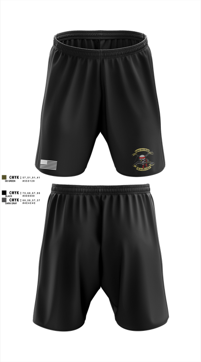 1st Battalion 2nd Marines Charlie Co Veteran 59013691 Athletic Shorts With Pockets - 6