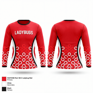 Long Sleeve Performance Shirt, LADYBUGS, Softball, Teamtime, Team time, sublimation, custom sports apparel, team uniforms, spirit wear, spiritwear, sports uniforms, custom shirts, team store, custom team store, fundraiser sports, apparel fundraiser