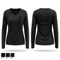 Madigan pharmacy colts 94868013 Women's Long Sleeve V-neck Shirt - 1