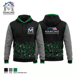 Hoodie, Mancino construction USA, , Teamtime, Team time, sublimation, custom sports apparel, team uniforms, spirit wear, spiritwear, sports uniforms, custom shirts, team store, custom team store, fundraiser sports, apparel fundraiser