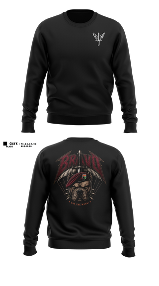 Crew Neck Sweatshirt, B. CO, 112th SIG BN, Army, Teamtime, Team time, sublimation, custom sports apparel, team uniforms, spirit wear, spiritwear, sports uniforms, custom shirts, team store, custom team store, fundraiser sports, apparel fundraiser
