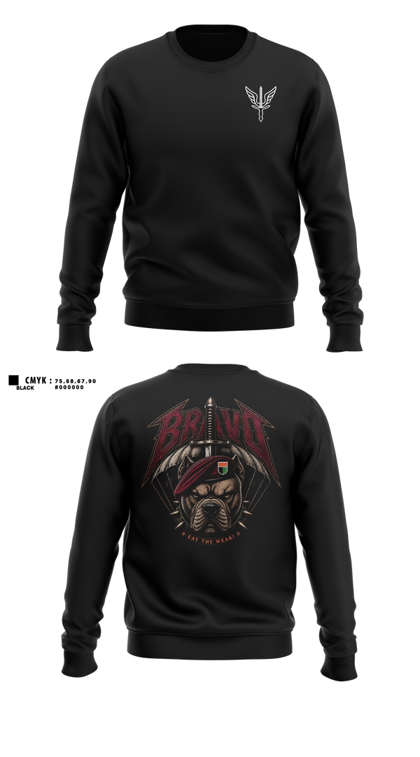Crew Neck Sweatshirt, B. CO, 112th SIG BN, Army, Teamtime, Team time, sublimation, custom sports apparel, team uniforms, spirit wear, spiritwear, sports uniforms, custom shirts, team store, custom team store, fundraiser sports, apparel fundraiser