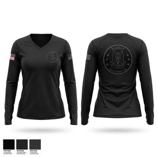 Womens Long Sleeve Vneck Shirt, TRT, Police, Teamtime, Team time, sublimation, custom sports apparel, team uniforms, spirit wear, spiritwear, sports uniforms, custom shirts, team store, custom team store, fundraiser sports, apparel fundraiser