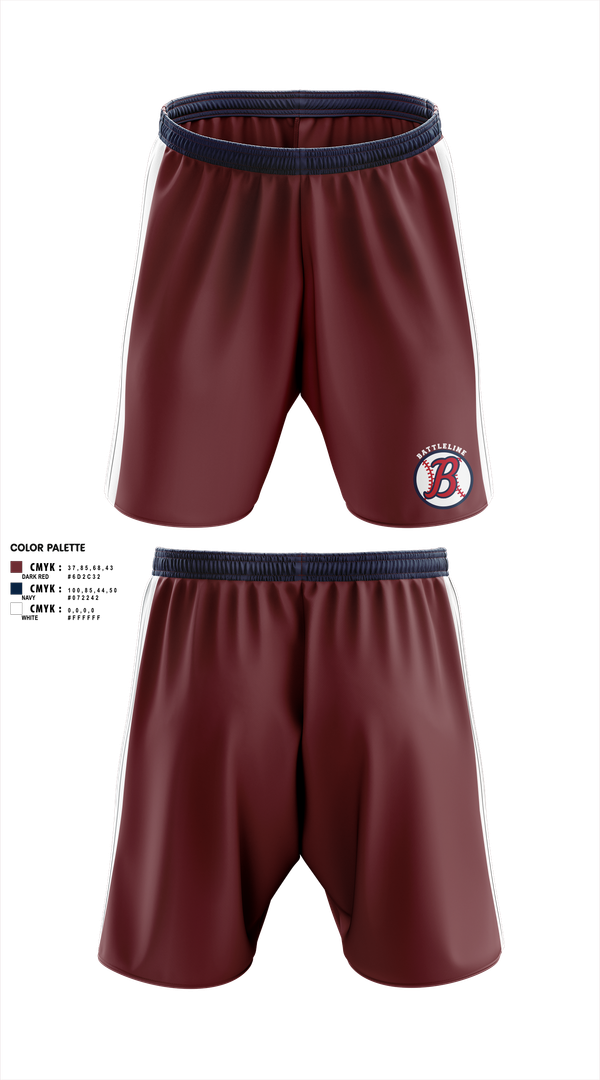 Athletic Shorts With Pockets, Battleline, Baseball, Teamtime, Team time, sublimation, custom sports apparel, team uniforms, spirit wear, spiritwear, sports uniforms, custom shirts, team store, custom team store, fundraiser sports, apparel fundraiser