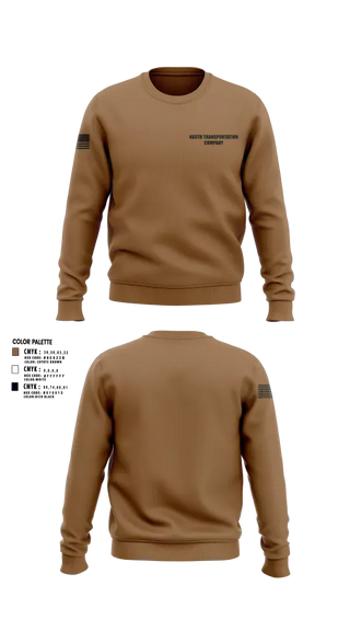 Crew Neck Sweatshirt, 465th Transportation Company, Army, Teamtime, Team time, sublimation, custom sports apparel, team uniforms, spirit wear, spiritwear, sports uniforms, custom shirts, team store, custom team store, fundraiser sports, apparel fundraiser