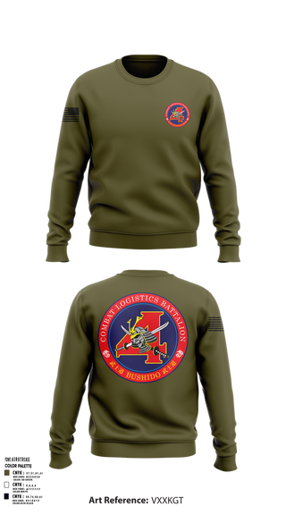 Crew Neck Sweatshirt, Combat Logistics Battalion 4, , Teamtime, Team time, sublimation, custom sports apparel, team uniforms, spirit wear, spiritwear, sports uniforms, custom shirts, team store, custom team store, fundraiser sports, apparel fundraiser