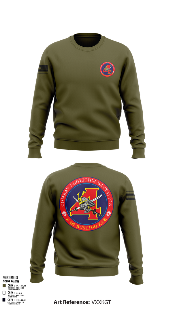 Crew Neck Sweatshirt, Combat Logistics Battalion 4, , Teamtime, Team time, sublimation, custom sports apparel, team uniforms, spirit wear, spiritwear, sports uniforms, custom shirts, team store, custom team store, fundraiser sports, apparel fundraiser