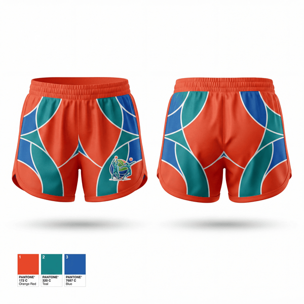 Womens Shorts, PolyFace Volleyball Academy, Women's Volleyball, Teamtime, Team time, sublimation, custom sports apparel, team uniforms, spirit wear, spiritwear, sports uniforms, custom shirts, team store, custom team store, fundraiser sports, apparel fundraiser