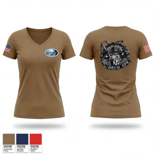 Womens Short Sleeve Vneck Shirt, MARMC, Navy, Teamtime, Team time, sublimation, custom sports apparel, team uniforms, spirit wear, spiritwear, sports uniforms, custom shirts, team store, custom team store, fundraiser sports, apparel fundraiser