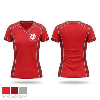 Womens Short Sleeve Vneck Shirt, Coosa Valley Academy, Softball, Teamtime, Team time, sublimation, custom sports apparel, team uniforms, spirit wear, spiritwear, sports uniforms, custom shirts, team store, custom team store, fundraiser sports, apparel fundraiser