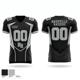 Football Jersey, Nashville Raiders, , Teamtime, Team time, sublimation, custom sports apparel, team uniforms, spirit wear, spiritwear, sports uniforms, custom shirts, team store, custom team store, fundraiser sports, apparel fundraiser