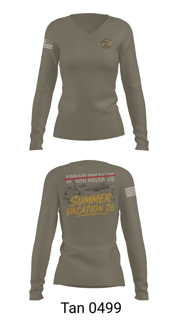 Womens Long Sleeve Vneck Shirt, EARS TANKER MX, Air Force, Teamtime, Team time, sublimation, custom sports apparel, team uniforms, spirit wear, spiritwear, sports uniforms, custom shirts, team store, custom team store, fundraiser sports, apparel fundraiser