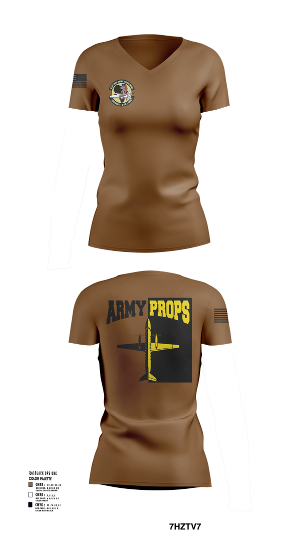 Womens Short Sleeve Vneck Shirt, DET 2 CO A 2-245th AVN, , Teamtime, Team time, sublimation, custom sports apparel, team uniforms, spirit wear, spiritwear, sports uniforms, custom shirts, team store, custom team store, fundraiser sports, apparel fundraiser