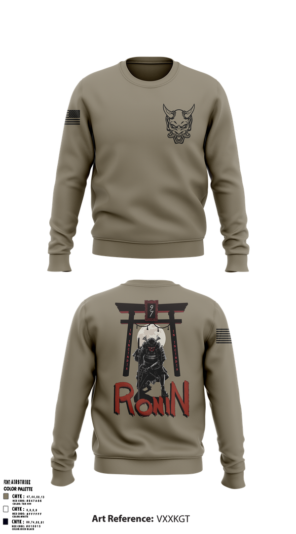 Crew Neck Sweatshirt, Ronin, , Teamtime, Team time, sublimation, custom sports apparel, team uniforms, spirit wear, spiritwear, sports uniforms, custom shirts, team store, custom team store, fundraiser sports, apparel fundraiser