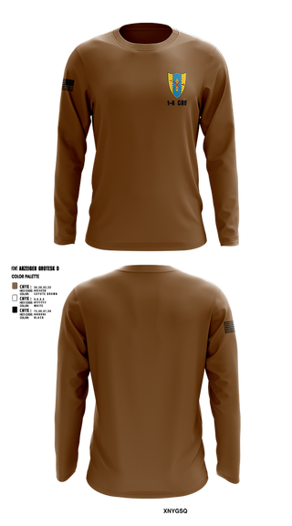 Long Sleeve Performance Shirt, 1-4 Cav, , Teamtime, Team time, sublimation, custom sports apparel, team uniforms, spirit wear, spiritwear, sports uniforms, custom shirts, team store, custom team store, fundraiser sports, apparel fundraiser