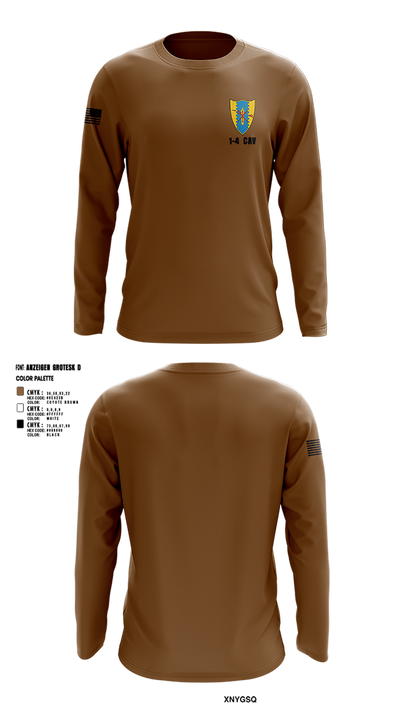 1-4 Cav 62172182 Long Sleeve Performance Shirt 3