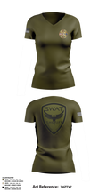 SWAT 37842893 Women's Short Sleeve V-neck Shirt - 1