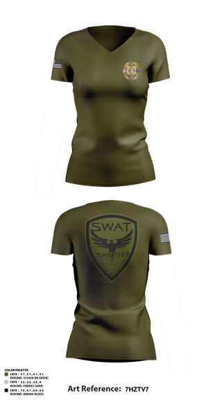 Womens Short Sleeve Vneck Shirt, , Police, Teamtime, Team time, sublimation, custom sports apparel, team uniforms, spirit wear, spiritwear, sports uniforms, custom shirts, team store, custom team store, fundraiser sports, apparel fundraiser