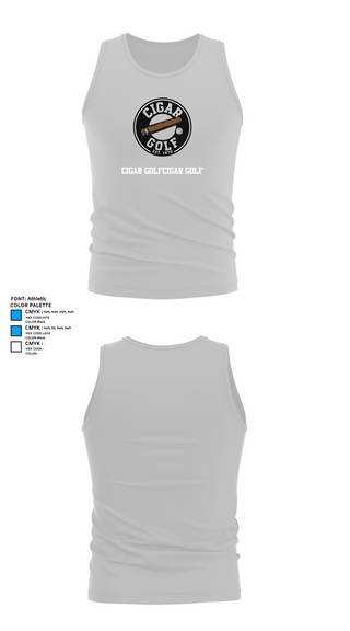 Tank Top, CIGAR GOLFCIGAR GOLF, Golf, Teamtime, Team time, sublimation, custom sports apparel, team uniforms, spirit wear, spiritwear, sports uniforms, custom shirts, team store, custom team store, fundraiser sports, apparel fundraiser