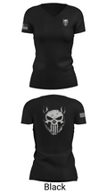 ST. CHARLES COUNTY POLICE K-9 91406783 Women's Short Sleeve V-neck Shirt - 24