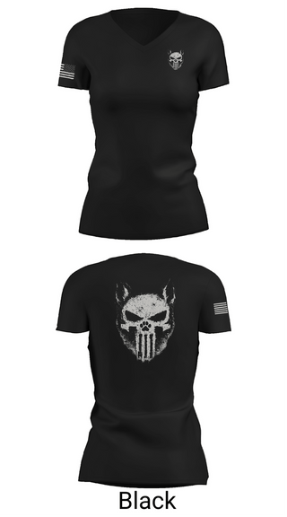 Womens Short Sleeve Vneck Shirt, ST. CHARLES COUNTY POLICE K-9, Police, Teamtime, Team time, sublimation, custom sports apparel, team uniforms, spirit wear, spiritwear, sports uniforms, custom shirts, team store, custom team store, fundraiser sports, apparel fundraiser