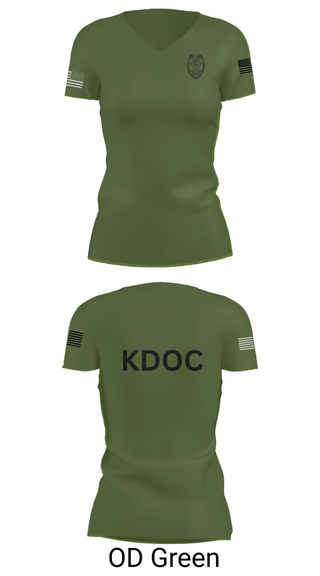 Womens Short Sleeve Vneck Shirt, KDOC, Police, Teamtime, Team time, sublimation, custom sports apparel, team uniforms, spirit wear, spiritwear, sports uniforms, custom shirts, team store, custom team store, fundraiser sports, apparel fundraiser