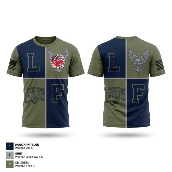 Old School Cotton Feel Shirt, La Porte, Fire Department, Teamtime, Team time, sublimation, custom sports apparel, team uniforms, spirit wear, spiritwear, sports uniforms, custom shirts, team store, custom team store, fundraiser sports, apparel fundraiser