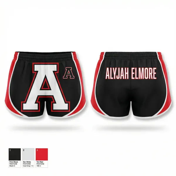 Womens Shorts, Aliquippa Quips, , Teamtime, Team time, sublimation, custom sports apparel, team uniforms, spirit wear, spiritwear, sports uniforms, custom shirts, team store, custom team store, fundraiser sports, apparel fundraiser