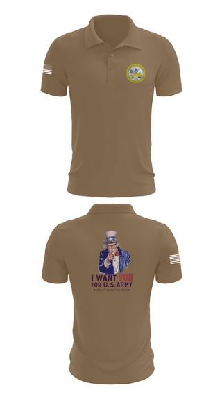 Short Sleeve Performance Polo, US Army I Want You, Army, Teamtime, Team time, sublimation, custom sports apparel, team uniforms, spirit wear, spiritwear, sports uniforms, custom shirts, team store, custom team store, fundraiser sports, apparel fundraiser