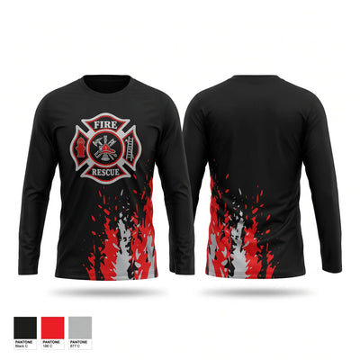 Firefighter Department Long Sleeve Performance Shirt - 2