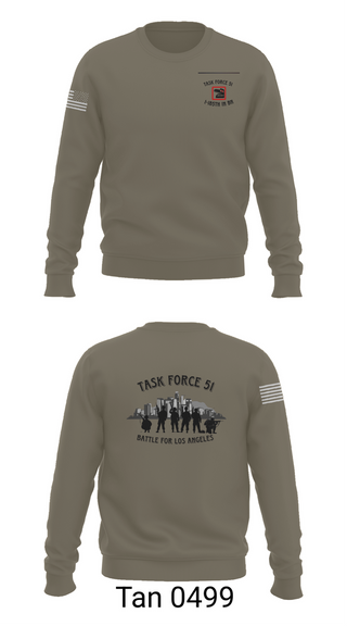 Crew Neck Sweatshirt, 1-185th IN BN, , Teamtime, Team time, sublimation, custom sports apparel, team uniforms, spirit wear, spiritwear, sports uniforms, custom shirts, team store, custom team store, fundraiser sports, apparel fundraiser